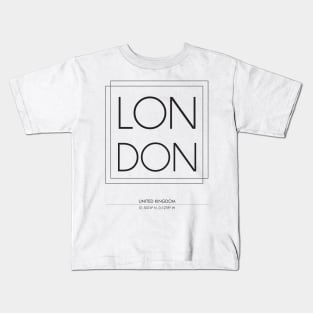 London City Minimal Typography 2 Kids T-Shirt